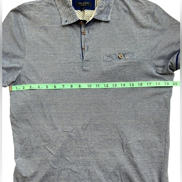 Ted Baker London Polo Shirt  blue size 4/US large. - Picture 6 of 9